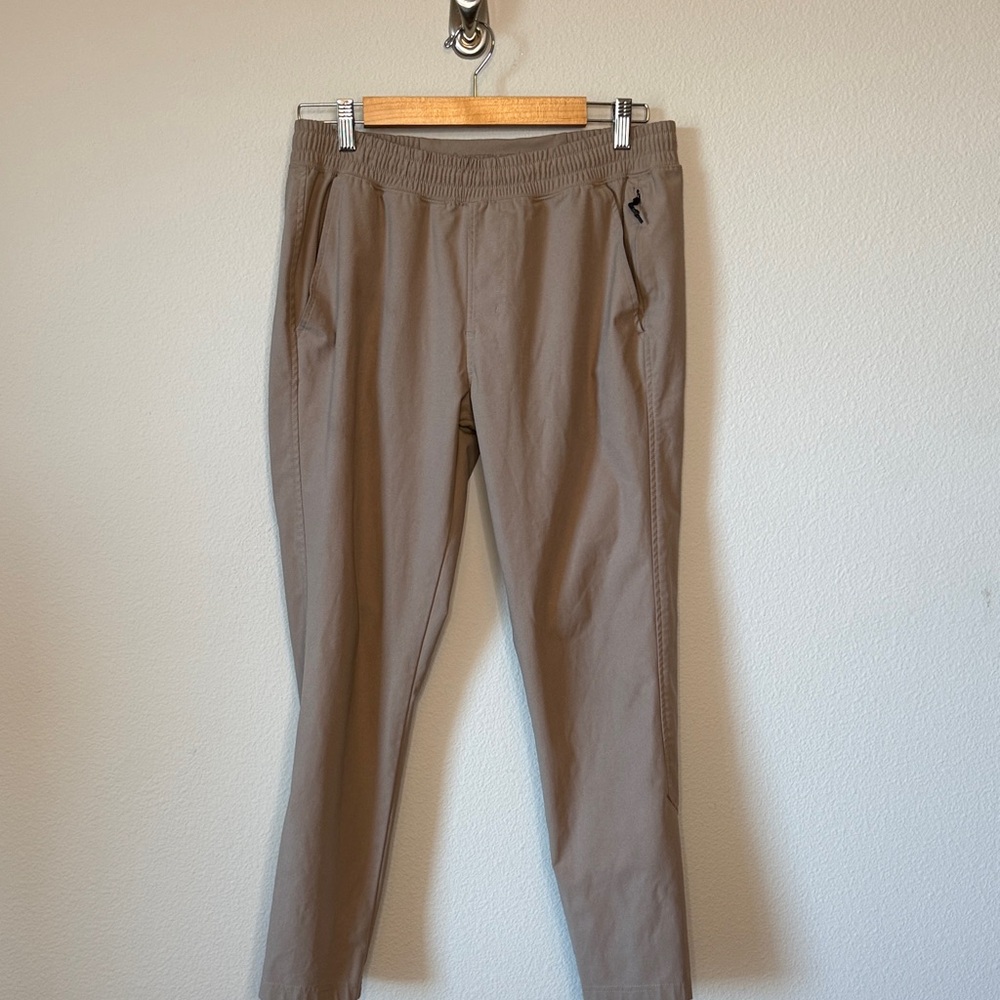 Western Rise Men's Casual Khaki Drawstring Chinos Size Medium